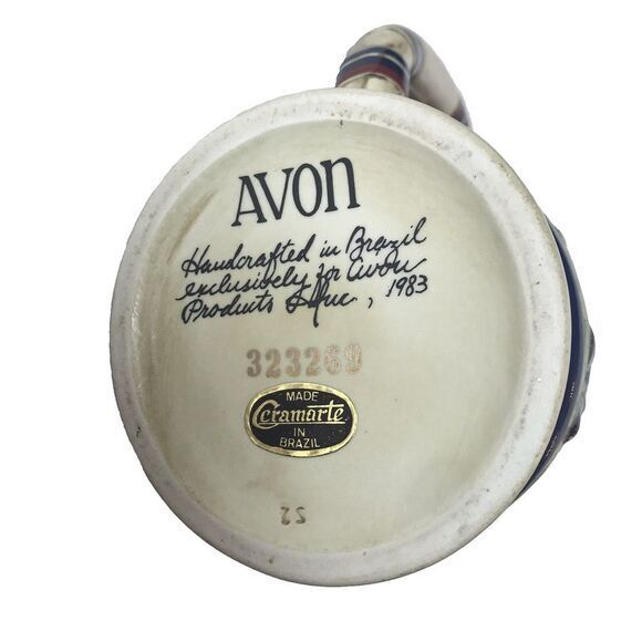 1983 Vintage‎ Avon Great American Football Ceramic Lidded Stein - Picture 8 of 8